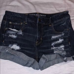 AEO super stretch jean shorts